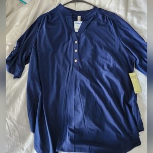 Blue blouse 1x